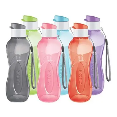 MILTON Kids Water Bottles - Reusable Leakproof ml Plastic Wide Mouth Large Big Drinks Bottle - B