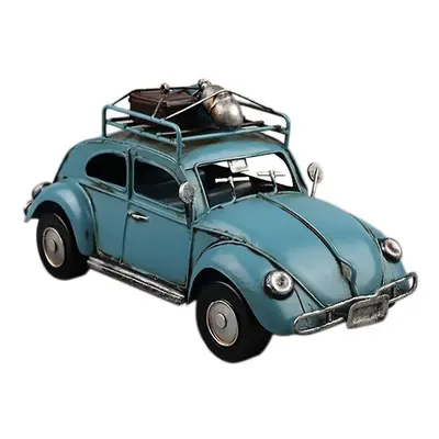 Beetle Touring Car Model Retro Tin Craft Window Cabinet Collectible