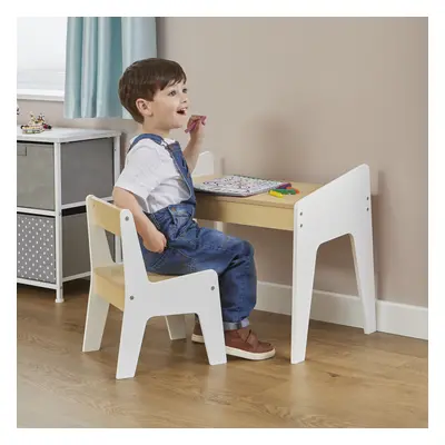 Kids White and Pine Play Table