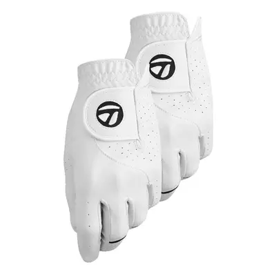 TaylorMade Mens Stratus Tech golf glove (2 Pack) White Small