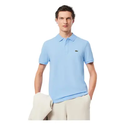 (Blue, L) Lacoste Mens Slim Fit Short Sleeve Polo Shirts