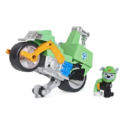 (Rocky) - Paw Patrol, Moto Pups Rocky's Deluxe Pull Back Motorcycle Vehicle with Wheelie Feature