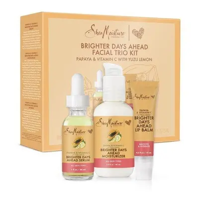 SheaMoisture Facial Trio Skin Care Kit For Dull, Dry Skin Papaya and Vitamin C Sulfate-Free Skin