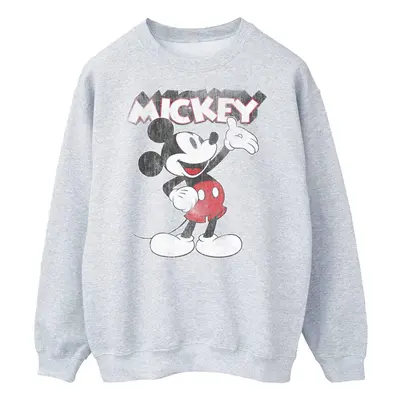 (S, Sports Grey) Mickey Mouse Unisex Adult Presents Sweatshirt