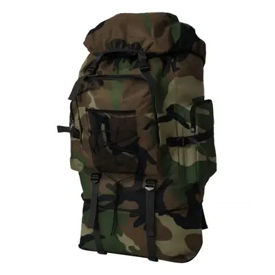 Army-Style Backpack Rucksack Travel Hiking Camping Bag 100 Camouflage