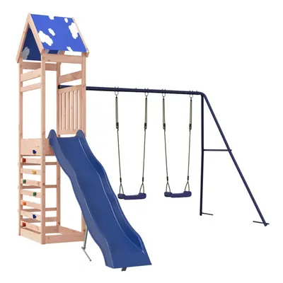 vidaXL Outdoor Playset Garden Playhouse Kids Playground Solid Wood Douglas