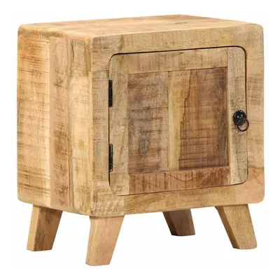 vidaXL Bedside Cabinet 40x32x46 cm Solid Wood Rough Mango bedside table