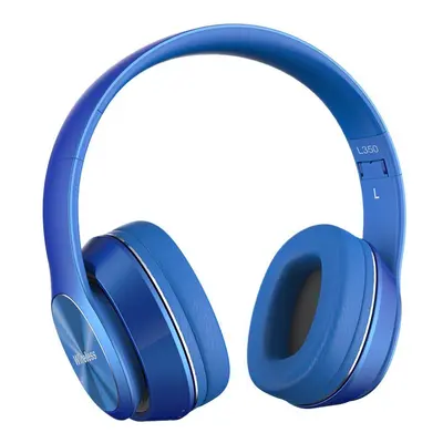 (Blue) Wireless Bluetooth Headphones Over-ear 5.0 Sports Headsets Support TF Card 3.5mm AUX IN F