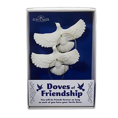 Kurt Adler 4.5" Resin Friendship Dove Ornament Set of