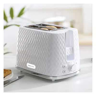 DAEWOO ARGYLE SLICE TOASTER WHITE