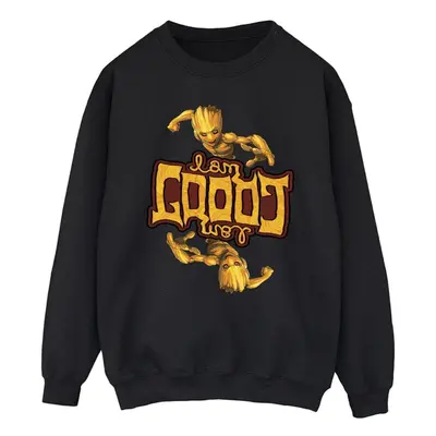 (XXL, Black) Marvel Mens Guardians Of The Galaxy Groot Inverted Grain Sweatshirt