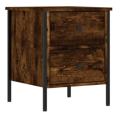 (smoked oak) vidaXL Bedside Cabinets Side Table Nightstand Bedside Table Engineered Wood