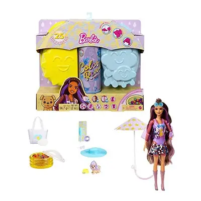 Barbie Color Reveal Sunshine and Sprinkles Doll & Accessories with Surprises Including Water-Sho