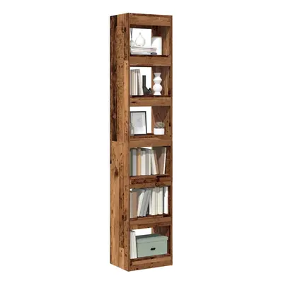 vidaXL Book Cabinet/Room Divider Old Wood 40x30x198 cm room divider