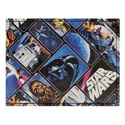 Star Wars A New Hope Film Poster Print Blue ID and Card Bi-Fold Wallet