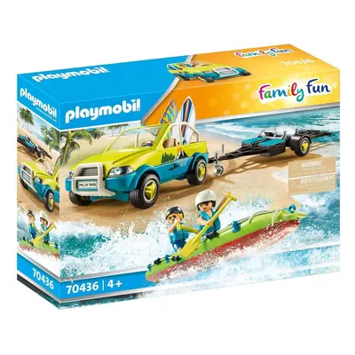 Playmobil Family Fun Beach Hotel Car with Canoe