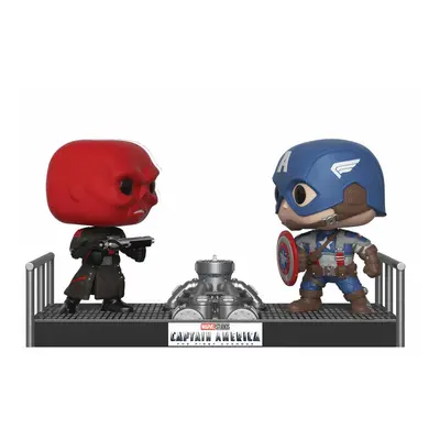 Funko POP Bobble 2-Pack: Marvel: Movie Moments: Captain America & Red Skull, Multi