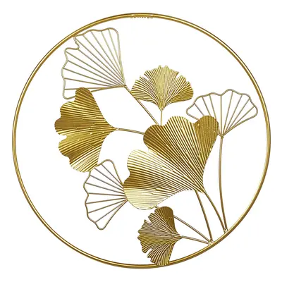 Wall Decor Flower BISMUTH Metal Gold cm