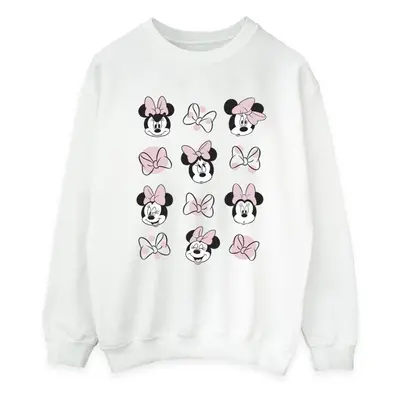 (S, White) Disney Womens/Ladies Minnie Mouse Multiple Sweatshirt