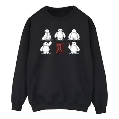 (XL, Black) Disney Mens Big Hero Baymax Many Poses Sweatshirt