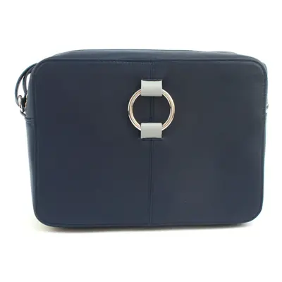 (One Size, Navy/Grey) Eastern Counties Leather Womens/Ladies Helen Leather Handbag