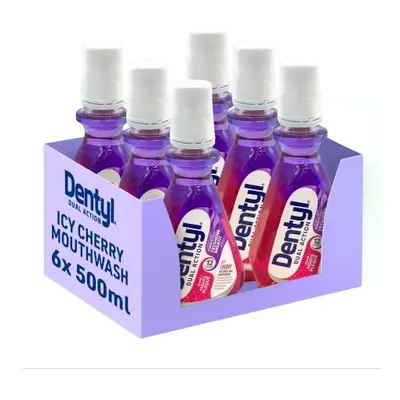 Dentyl Dual Action CPC Mouthwash, 12hrs Fresh Breath, Alcohol Free, ICY Cherry, Plaque-Reducing 