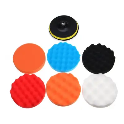 (6 Inch) 9pcs Inch Inch Sponge Buffing Polishing Pad Buffer Kit for Electric Auto Polishers