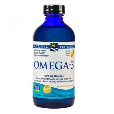 Nordic Naturals Omega-3, Lemon Flavour, 1600mg, 237ml