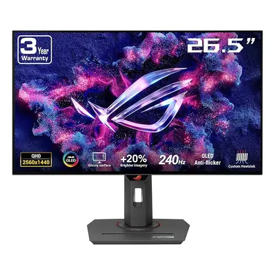 ASUS ROG Strix OLED XG27AQDMG gaming monitor 27-inch 1440p glossy WOLED, 240Hz, 0.03ms, custom h