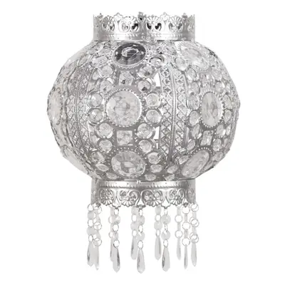 Bazaar Moroccan Style Easy Fit Pendant Shade in Silver