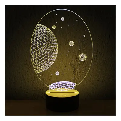 (Starry Sky) 3D Visual LED Small Table Night Light For Holiday Valentine's Day