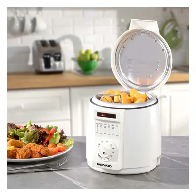 Daewoo Mini Deep Fat Fryer Litre with Basket and Odour Filter