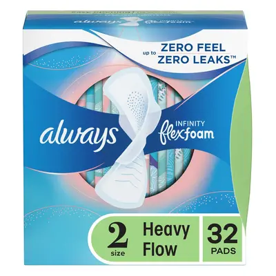 Always Infinity Flexfoam Heavy Fow Pads for Women - Pads