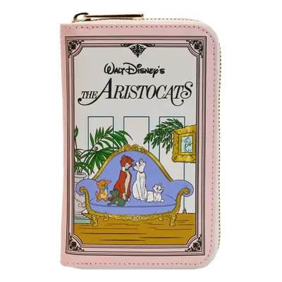 Loungefly Disney Purse The Aristocats Classic Book new Official Pink Zip Around