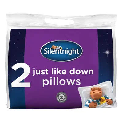 Silentnight Just Like Down Microfibre Pillow - Pack