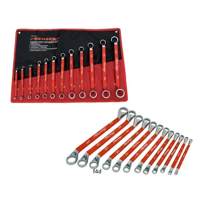 12pc Spanner Set Offset Ring Wrench Double Ended Rubber Sleeve 6mm -32mm CT1351