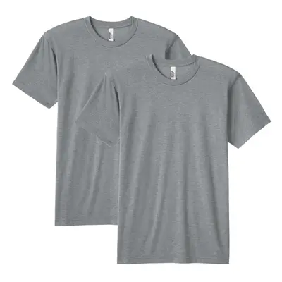 American Apparel Unisex Tri-Blend Track T-Shirt Style GTR401 2-Pack