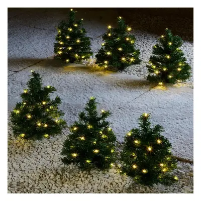 Set of Led Lighted Christmas Pine Tree Light for Outdoor Garden Path