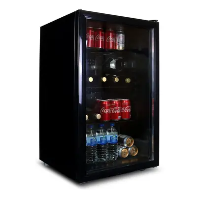 Under Counter Drinks Fridge 118L Beer / Wine Cooler With Glass Door - SIA DC1BL