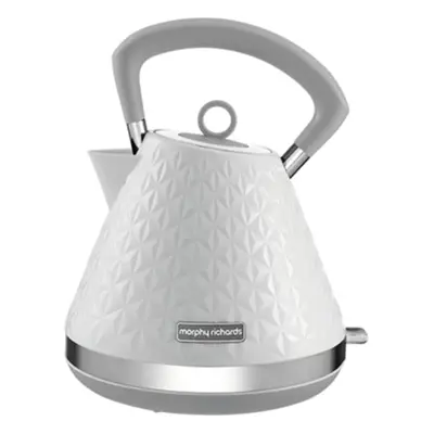 Morphy Richards Vector Pyramid Kettle, 1.5L, 3kW Rapid Boil, Anti Limescale Filter, Boil Dry Pro