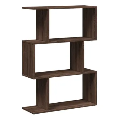 (brown oak, x x cm) vidaXL Room Divider Bookcase 6-Tier Shelf Bookshelf Engineered Wood