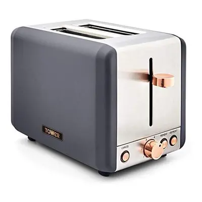 Tower Cavaletto T20036RGG 2-Slice Toaster Stainless Steel, 850W, Grey and Rose Gold