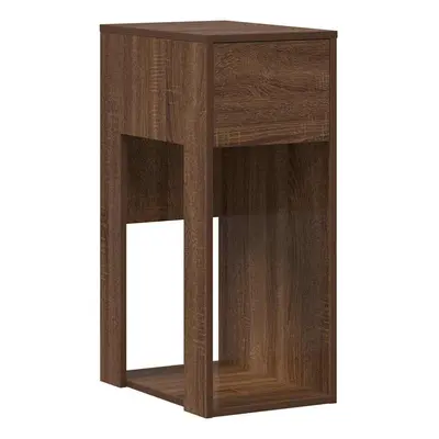 (brown oak) vidaXL Computer Tower Stand with Drawer Old Wood 30x44x74 cm pc tower stand