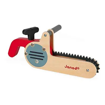 Janod - Brico'Kids Wooden Chainsaw - Make-Believe Diy Toy - Encourages Motor Skills and Imaginat