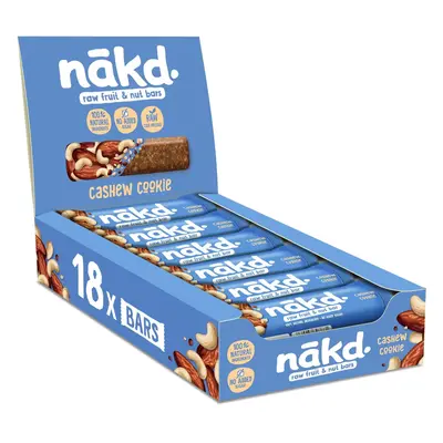 Nakd Cashew Cookie Natural Fruit & Nut Bars Vegan Healthy Snack Gluten Free 35g x bars