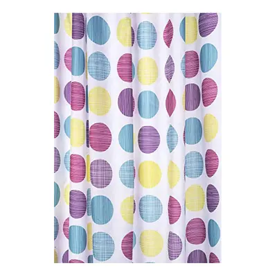 Shower Curtain, Polyester, Textured Dot, x 1800mm