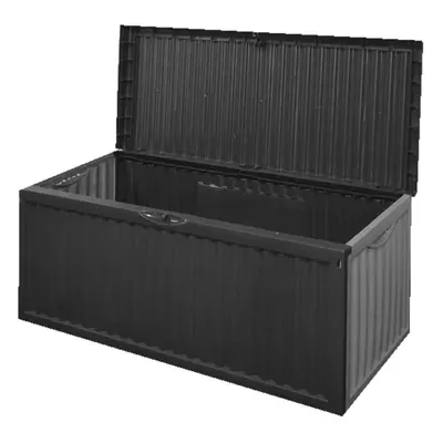 Garden Storage Box Plastic Outdoor Large 336L Patio Container Wheels