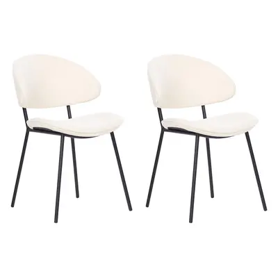 Set of Dining Chairs KIANA Cream