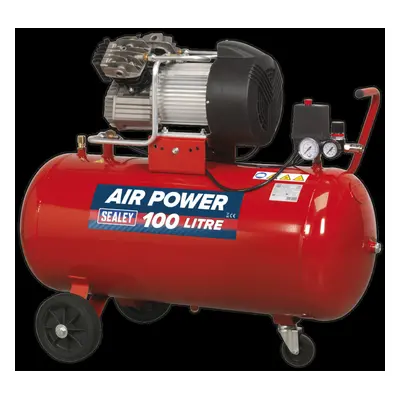 Air Compressor 100L V-Twin Direct Drive 3hp