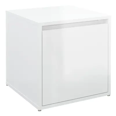 (High gloss white) vidaXL Box Drawer Hall Tool Box Chest Organiser Storage Case Engineered Wood